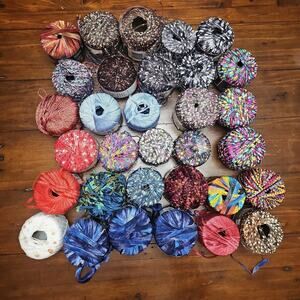 Bernart lion brand and various 32 Ribbon yarn‎